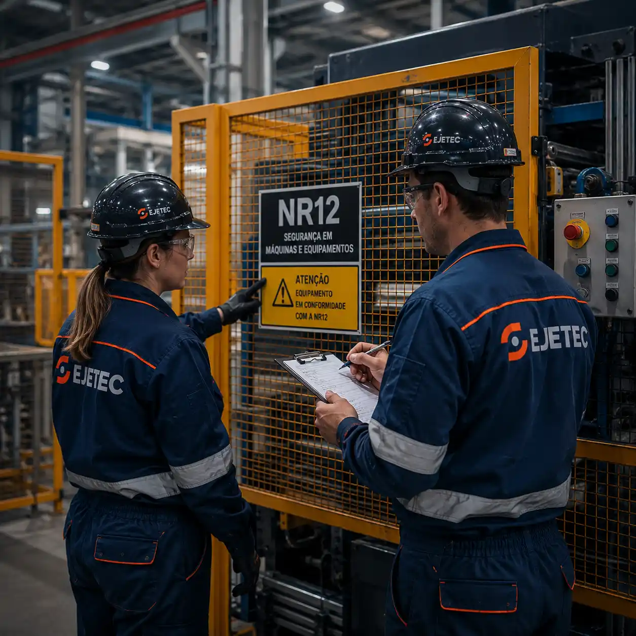 Proteções e adequações de máquinas conforme a NR12
